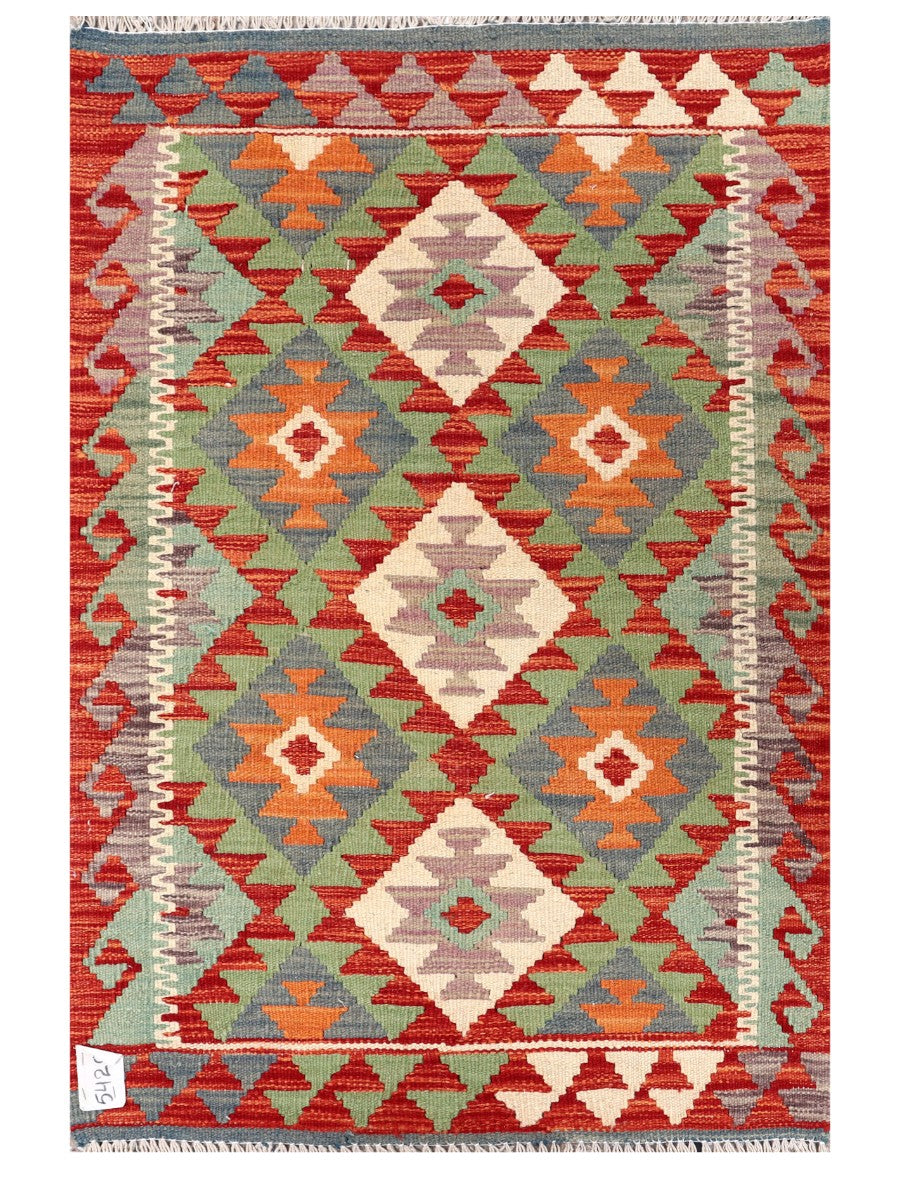 Maimana Afghanistan Kilim Rug - 121 x 81 cm