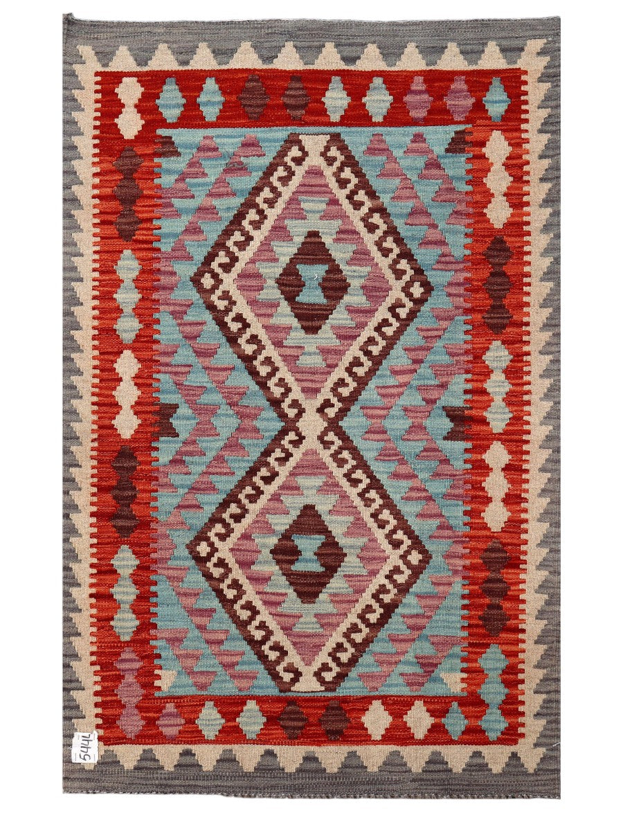 Maimana Afghanistan Kilim Rug - 133 x 84 cm