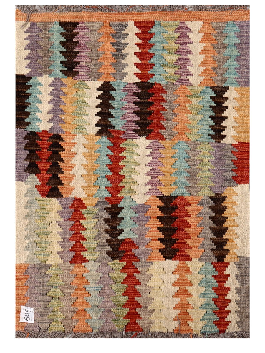 Maimana Afghanistan Kilim Rug - 114 x 80 cm