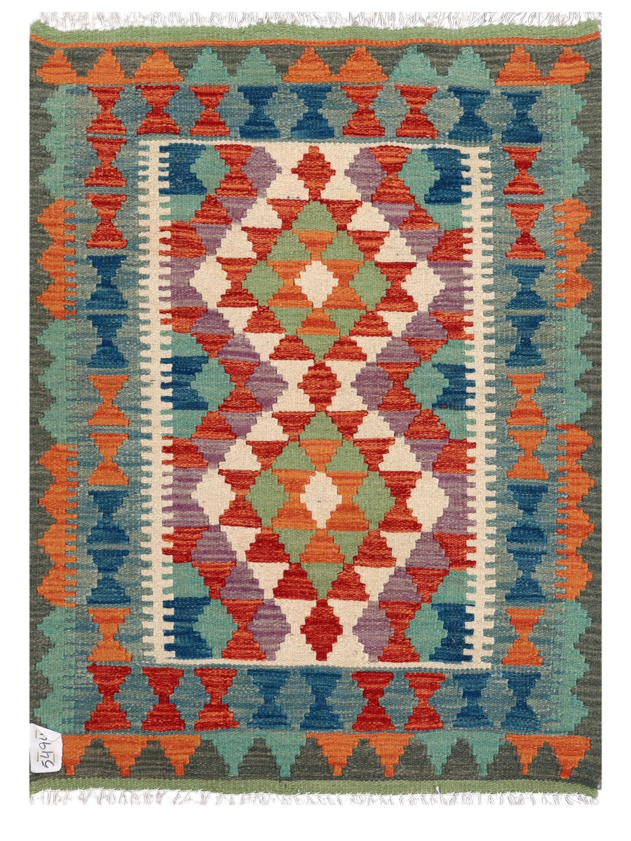 Maimana Afghanistan Kilim Rug - 115 x 83 cm