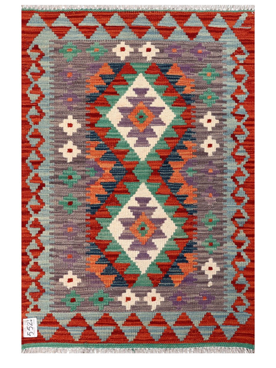 Maimana Afghanistan Kilim Rug - 118 x 79 cm