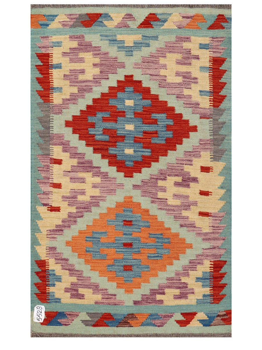 Maimana Afghanistan Kilim Rug - 124 x 75 cm