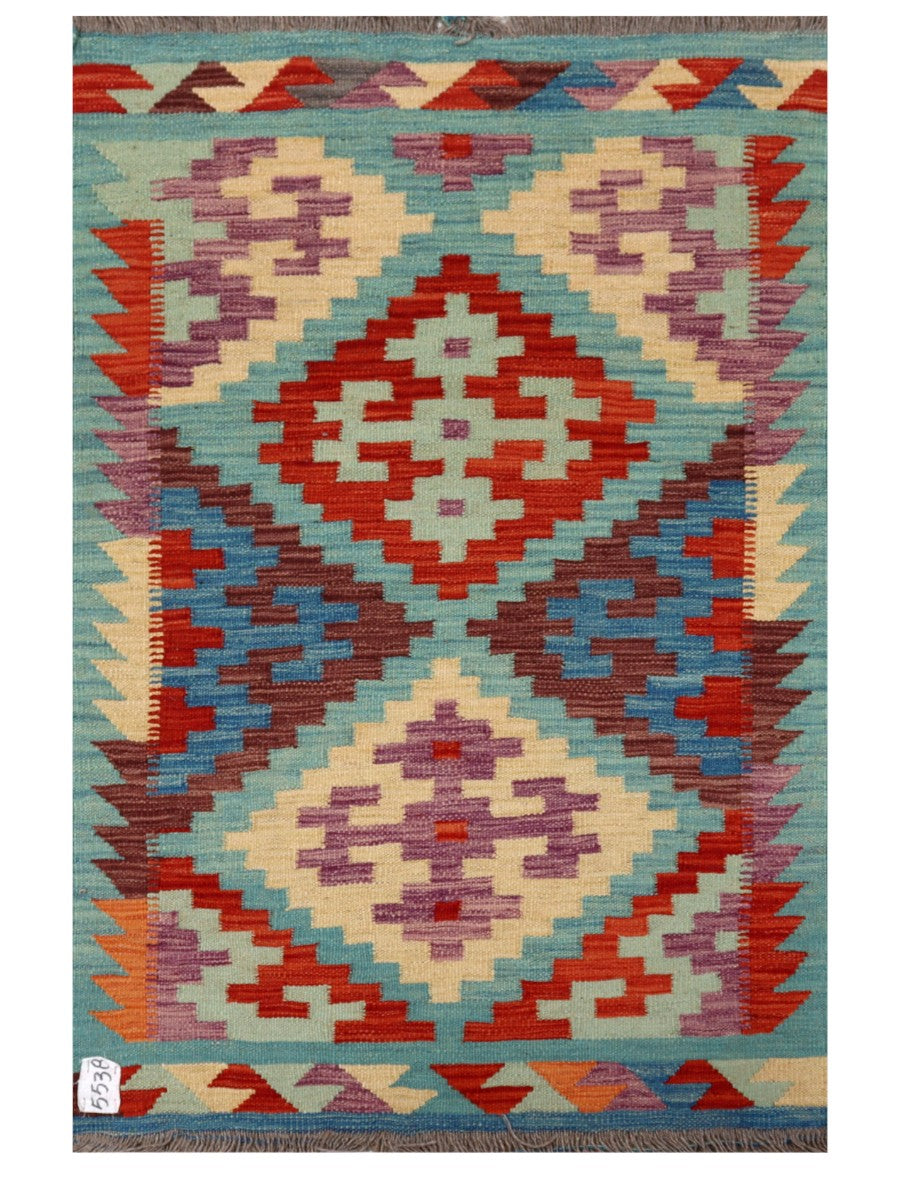 Maimana Afghanistan Kilim Rug - 122 x 81 cm