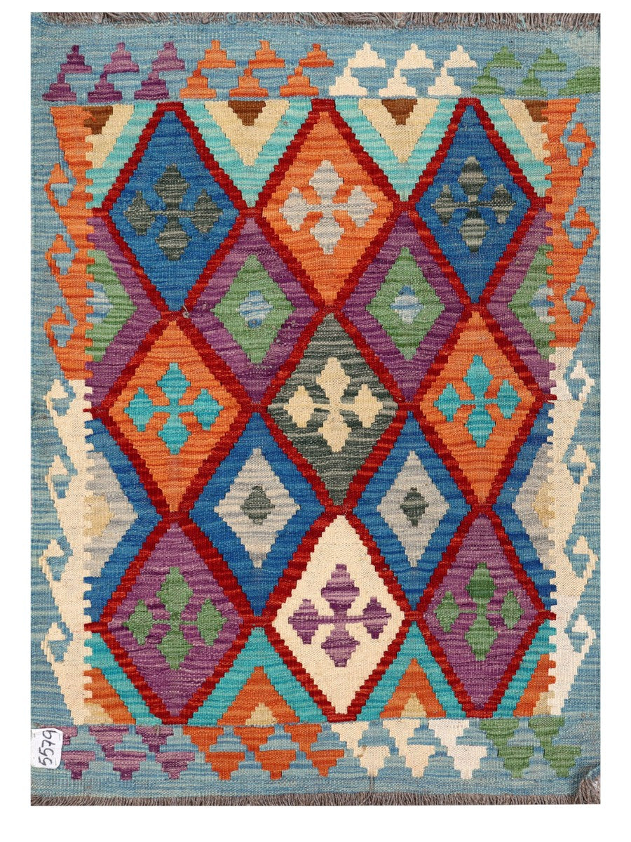 Maimana Afghanistan Kilim Rug - 117 x 84 cm