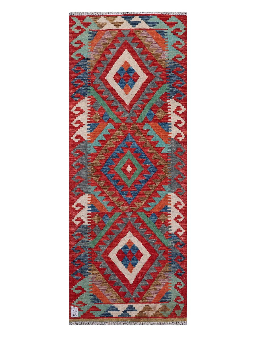 Maimana Afghanistan Kilim Rug - 185 x72 cm