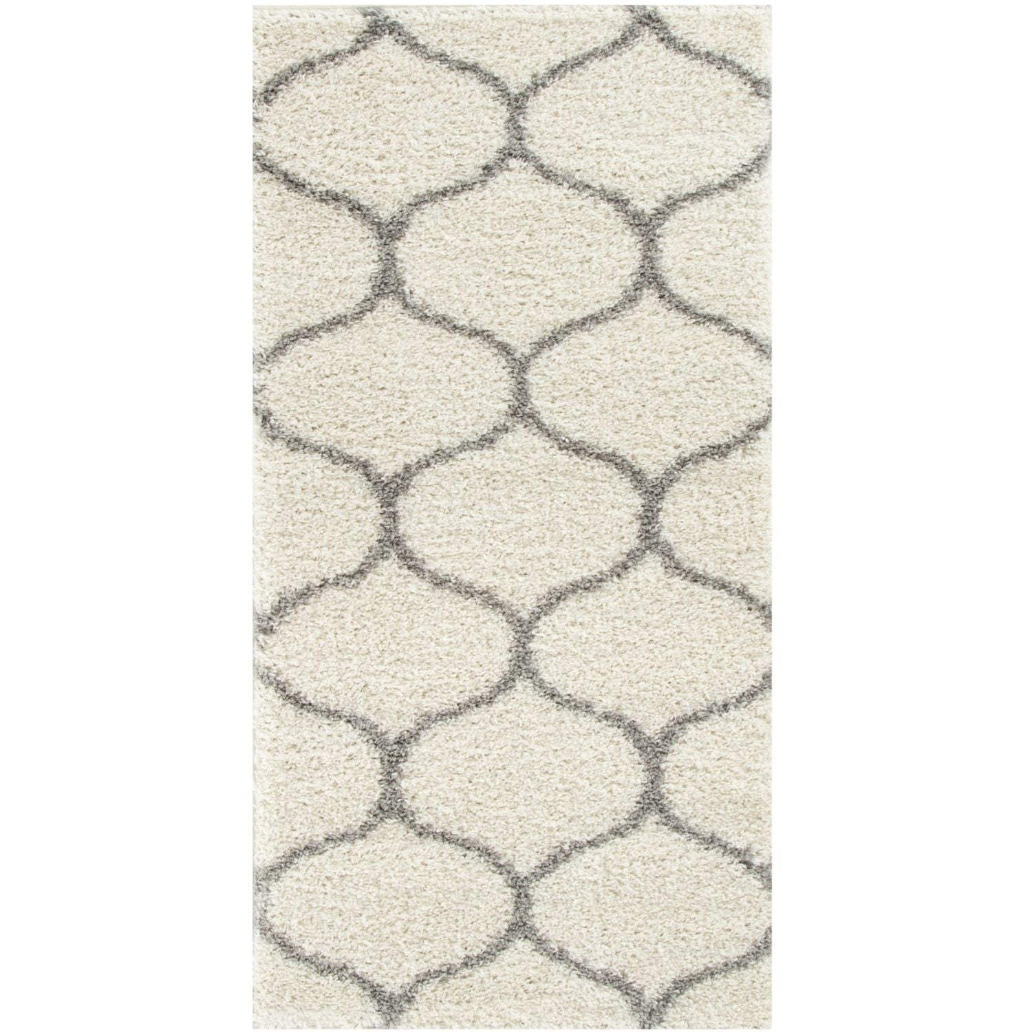 Moroccan Ivory Shaggy Rug | 600
