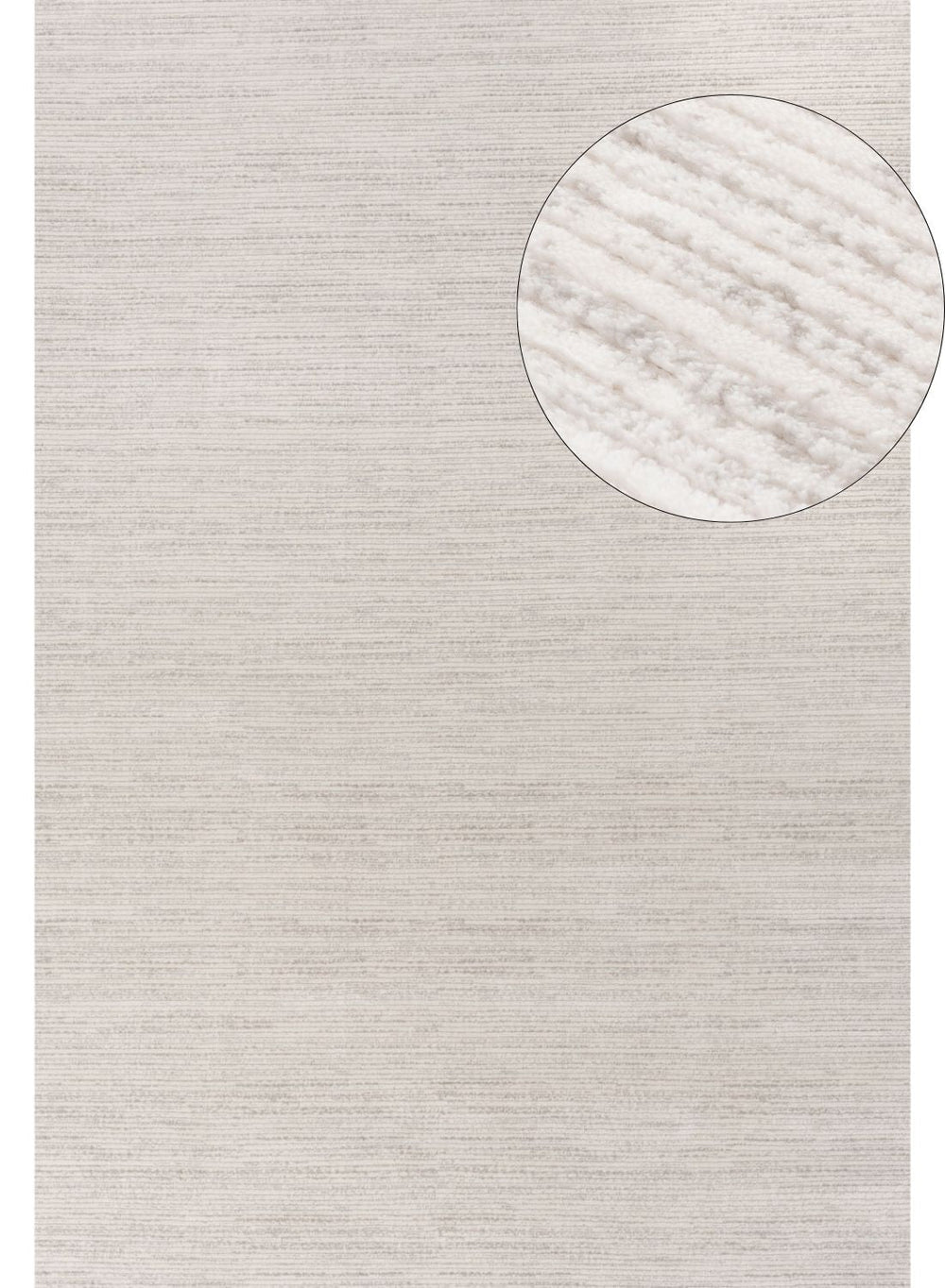 Carmel Cream-Grey Striped Rug – 6010