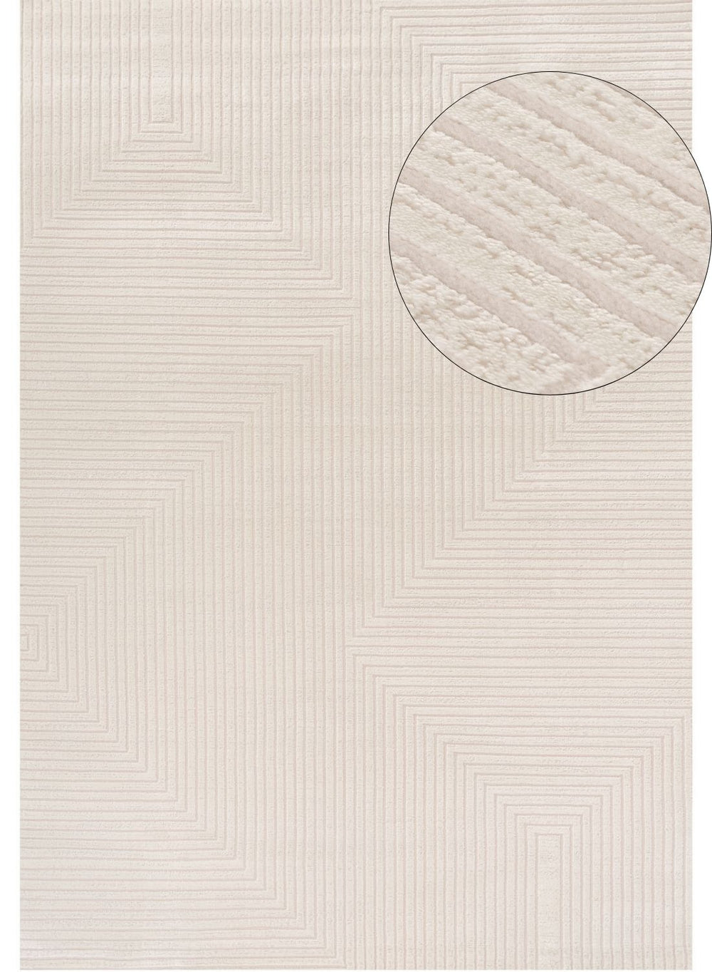 Carmel Cream Geometric Rug – 6040