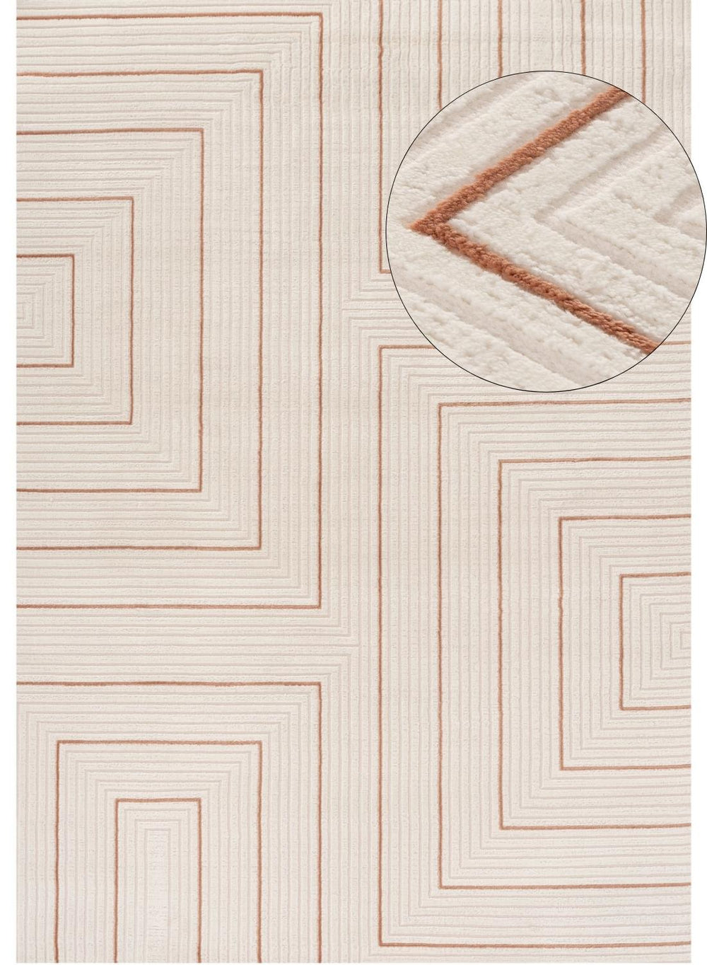 Carmel Cream-Terra Geometric Rug – 6040