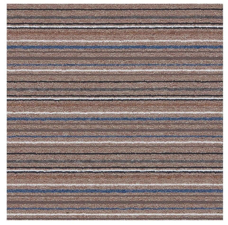 Stockholm Mocha/Blue Washable Mat