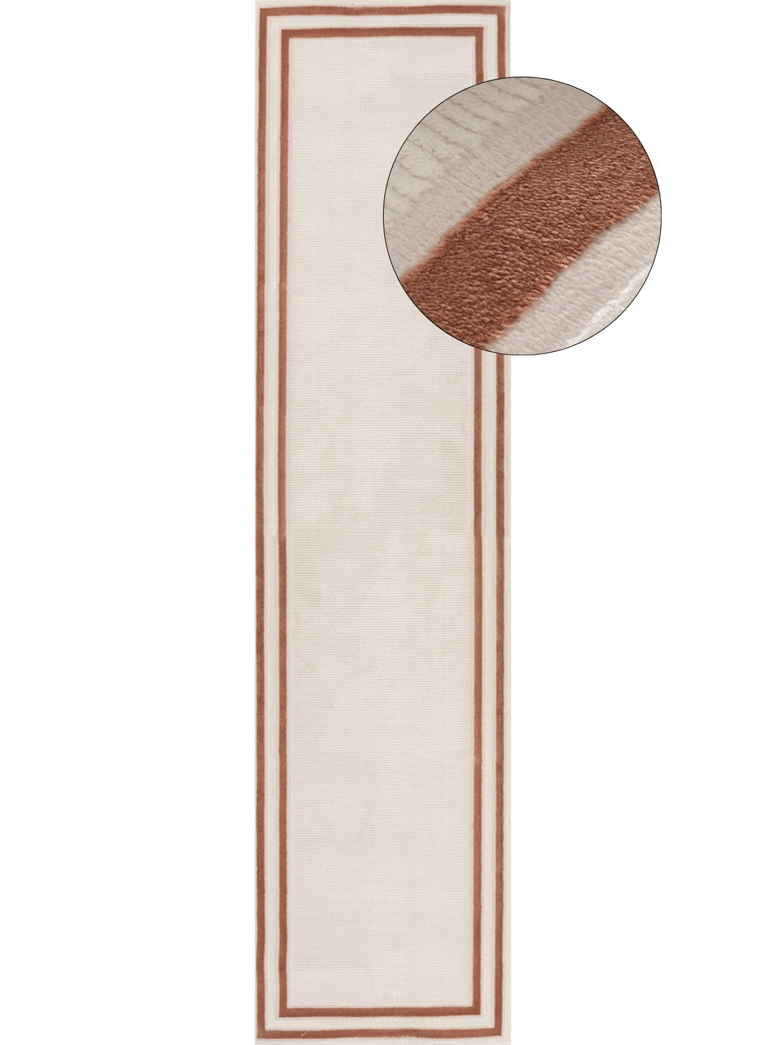 Carmel Cream-Terra Bordered Rug | 6060