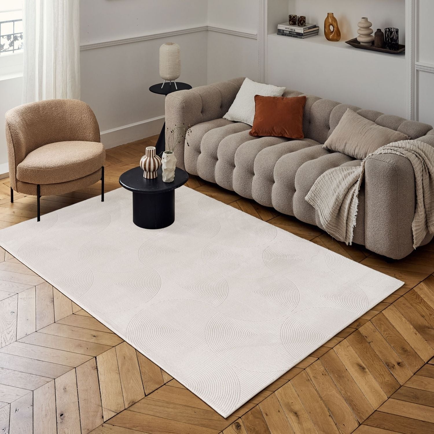 Carmel Cream Geometric Rug | 6070