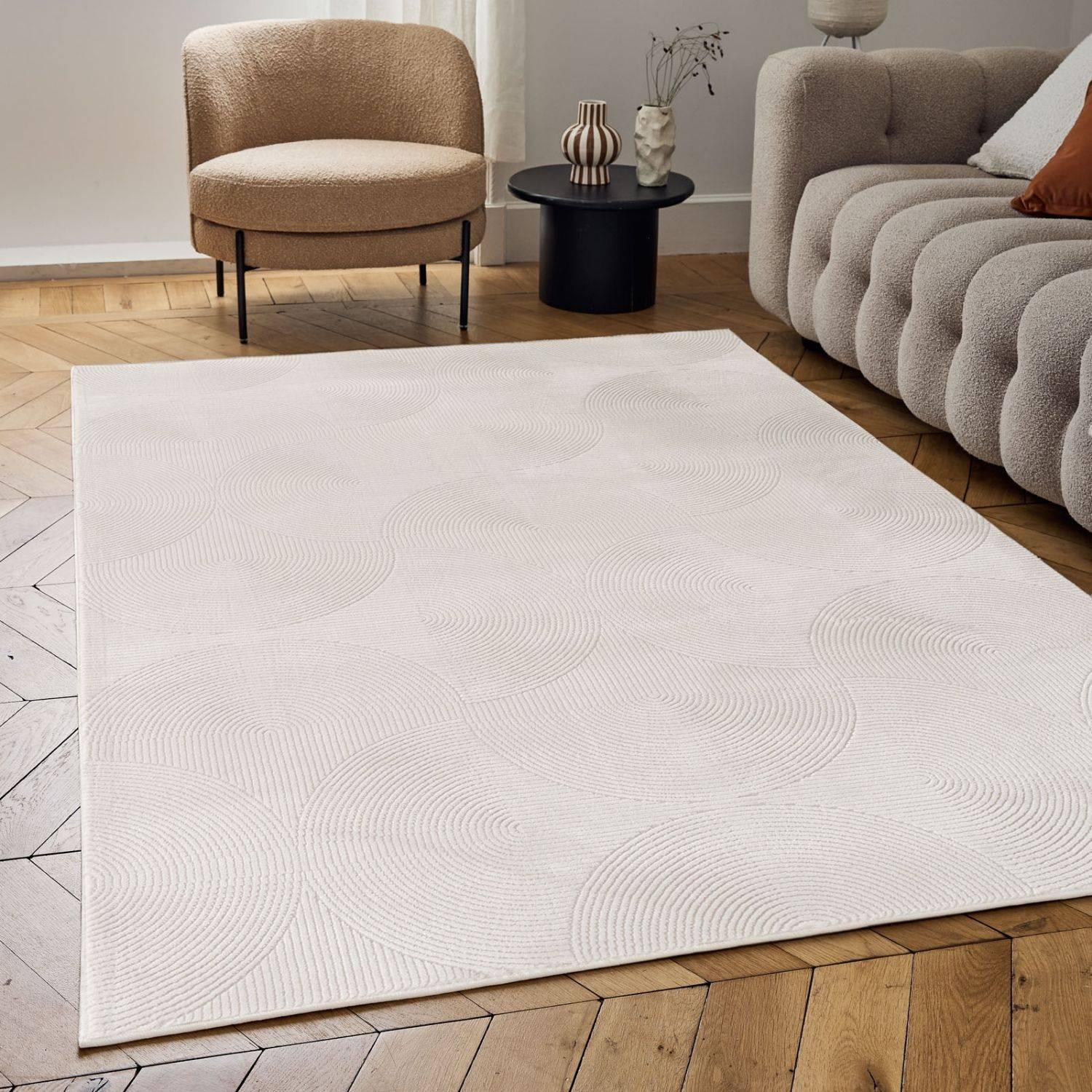 Carmel Cream Geometric Rug | 6070