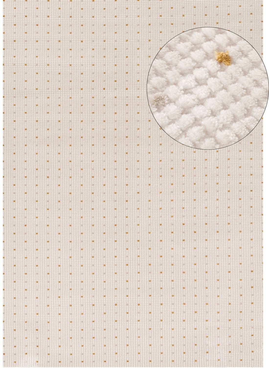 Carmel Cream-Gold Dots Rug | 6080