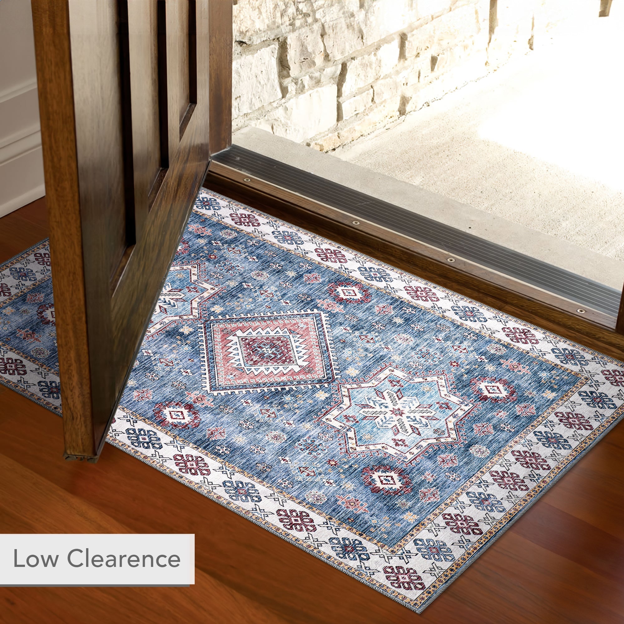 Netline Home Rugs Depot - Tribal Multicolor Geometric Washable Rug, Design NL1016