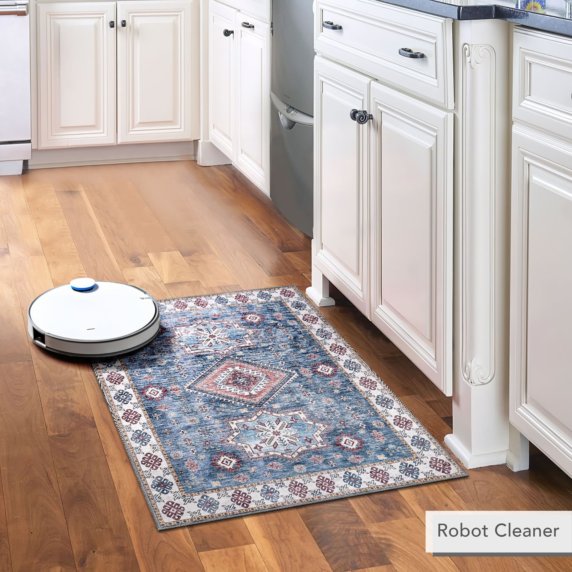 Netline Home Rugs Depot - Tribal Multicolor Geometric Washable Rug, Design NL1016