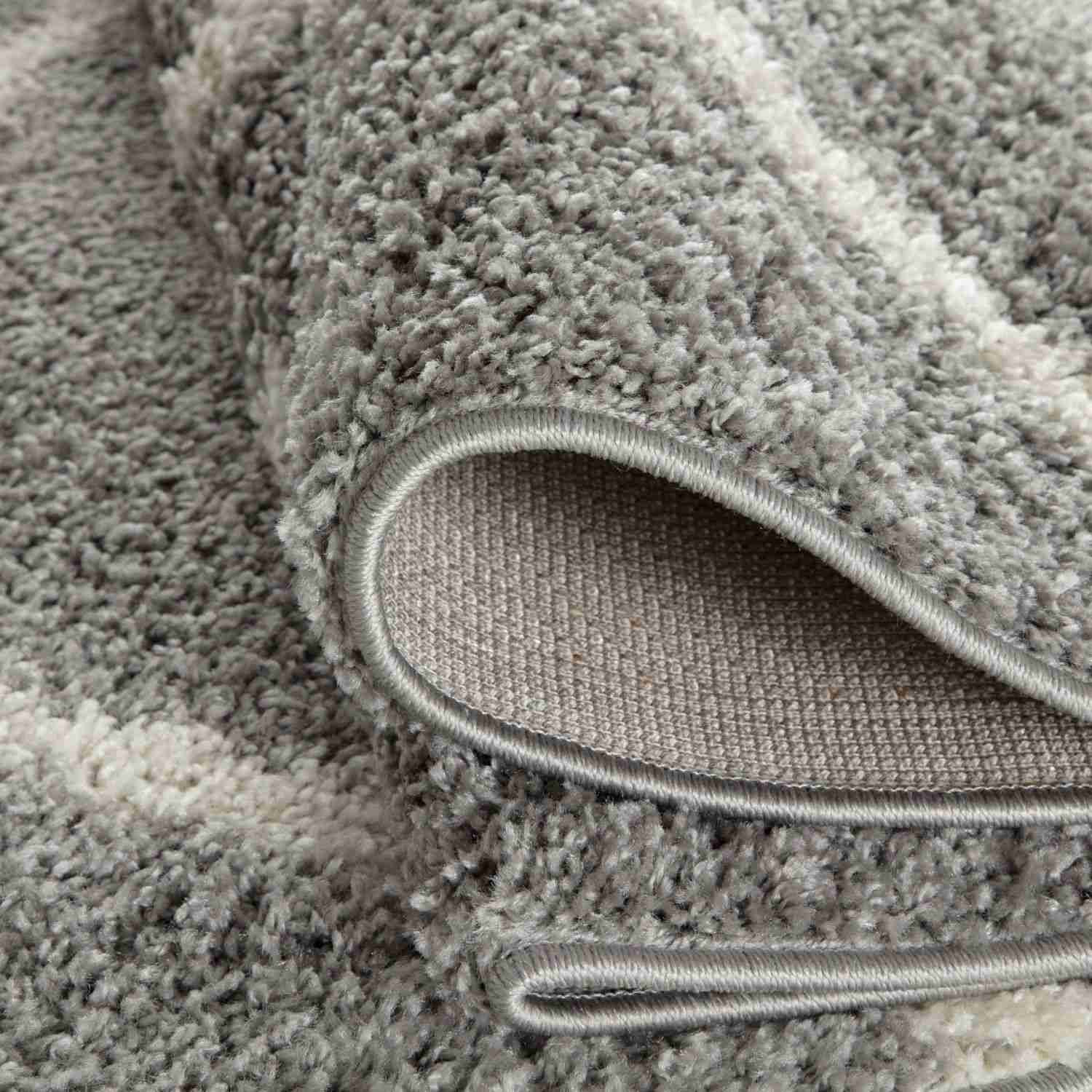 Moroccan Grey Shaggy Rug | 610