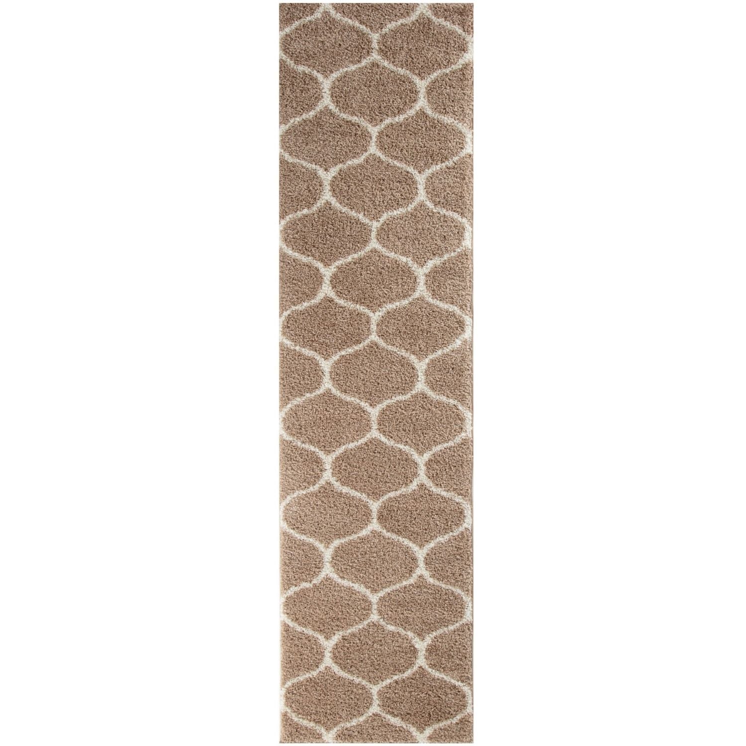 Moroccan Beige Shaggy Rug | 620