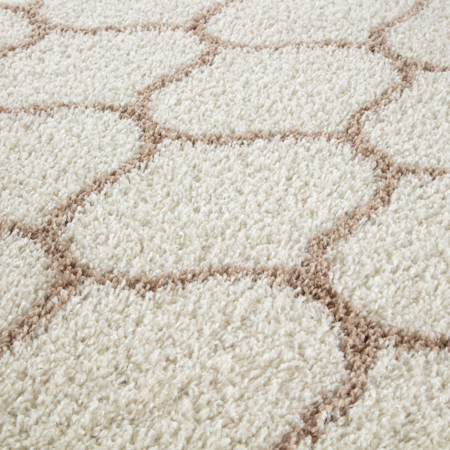 Moroccan Ivory Shaggy Rug | 630