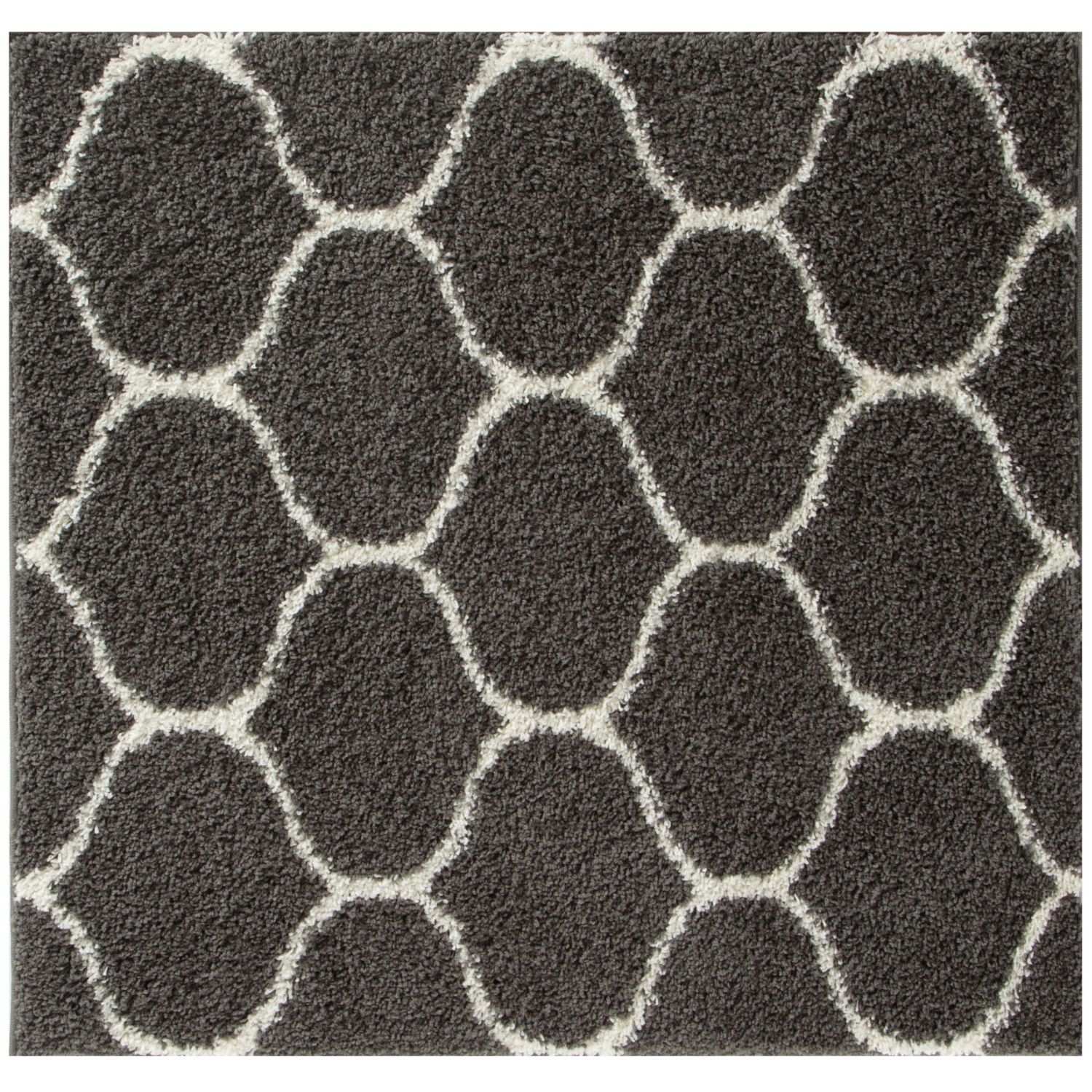 Moroccan Dark Grey Shaggy Rug | 640
