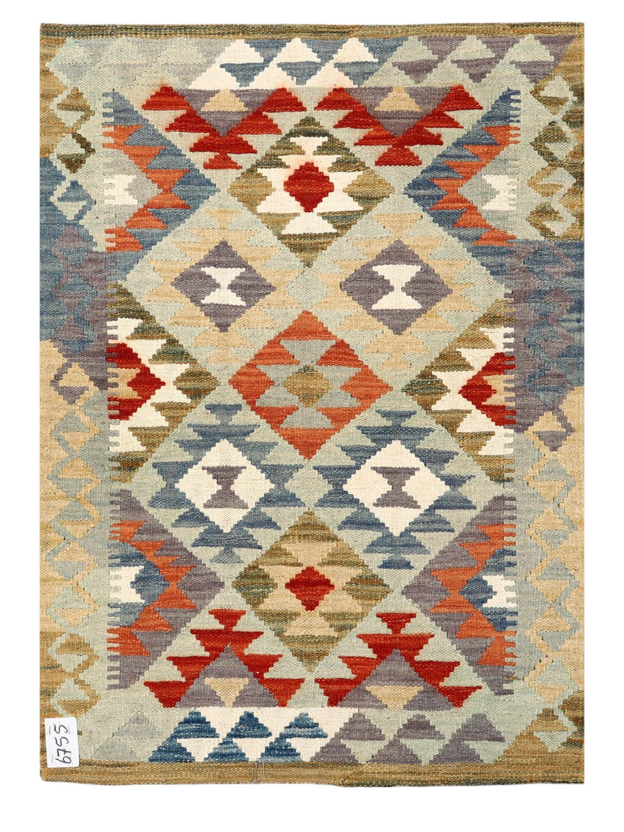 Maimana Afghanistan Kilim Rug - 114 x 79 cm