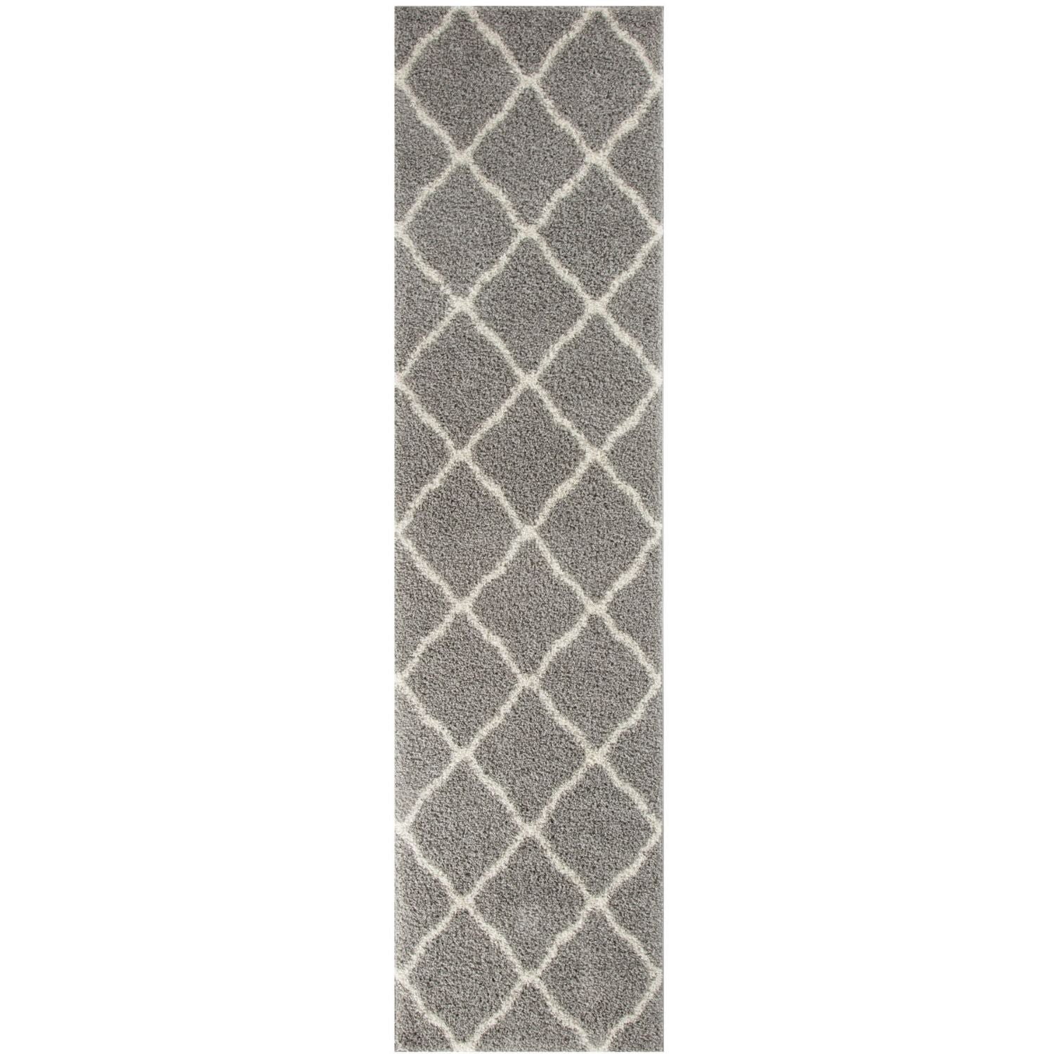 Moroccan Grey Shaggy Rug | 710
