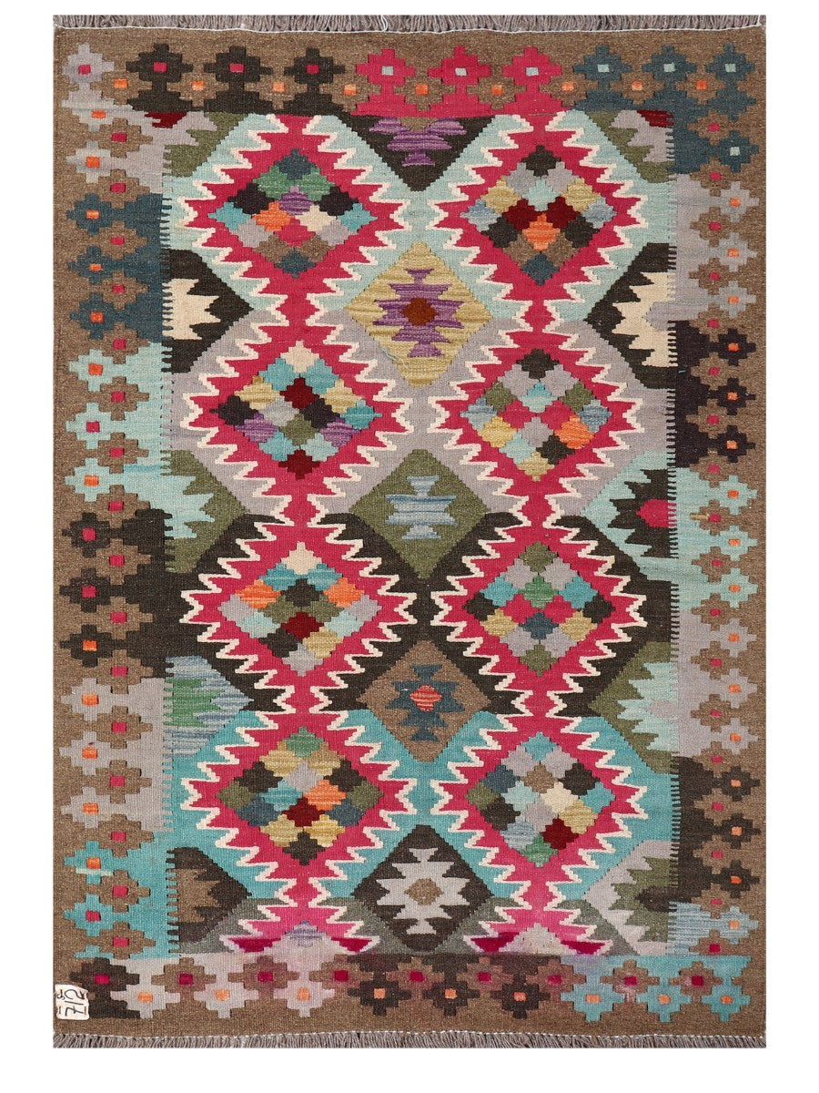 Maimana Afghanistan Kilim Rug - 152 x105 cm
