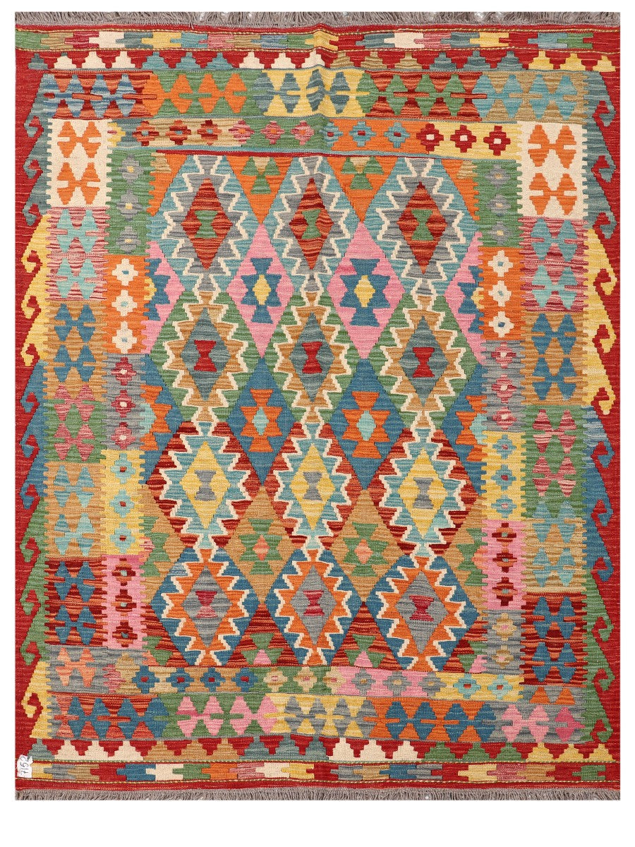 Maimana Afghanistan Kilim Rug - 207 x159 cm