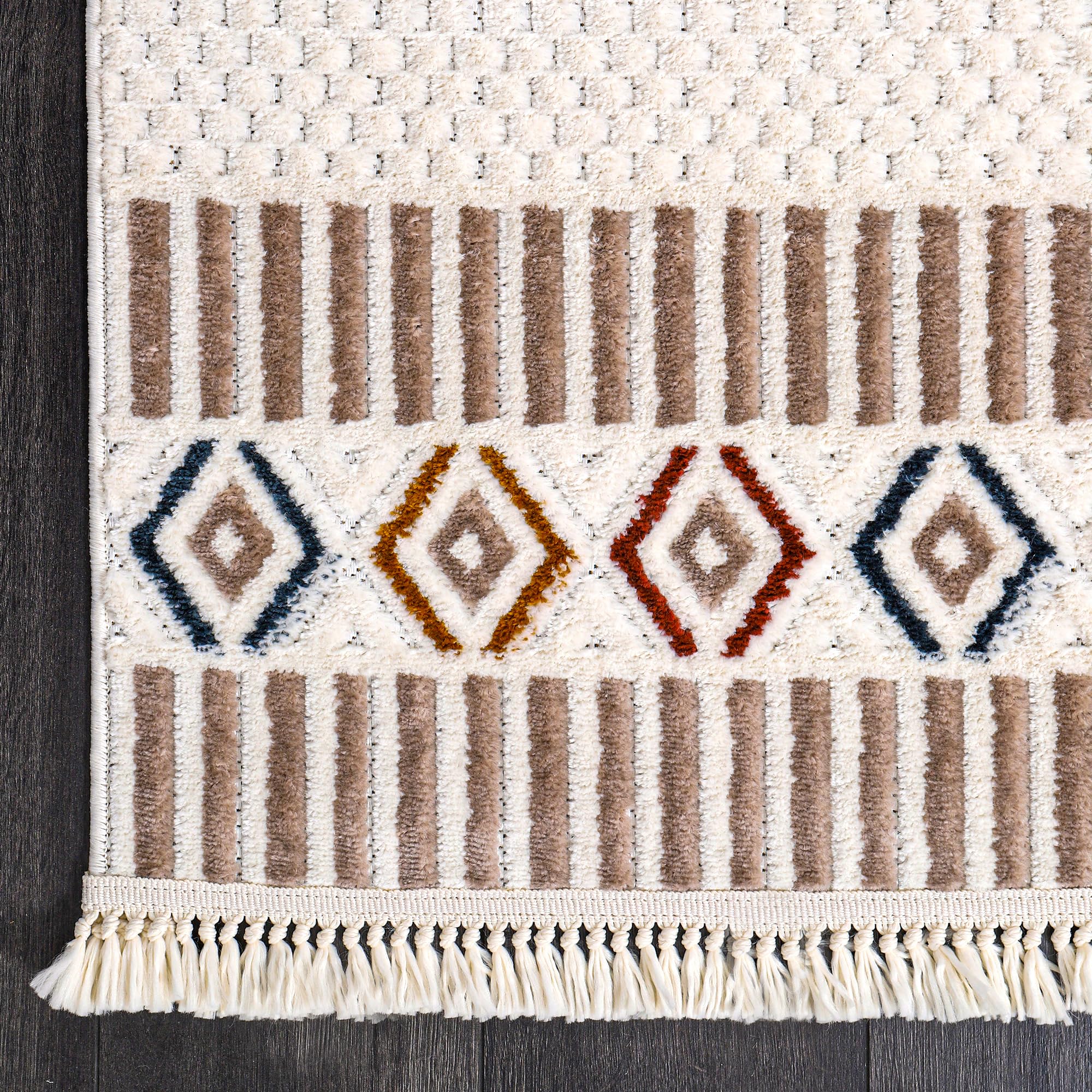 Netline Home RUGS DEPOT Area Rug for Living Room, Bedroom & Hallway β Soft & Durable Low Pile Area Rugs β Bohemian, Aztec & Boho Style β Pet & Kid-Friendly, Ideal for High-Traffic Areas (Copy)