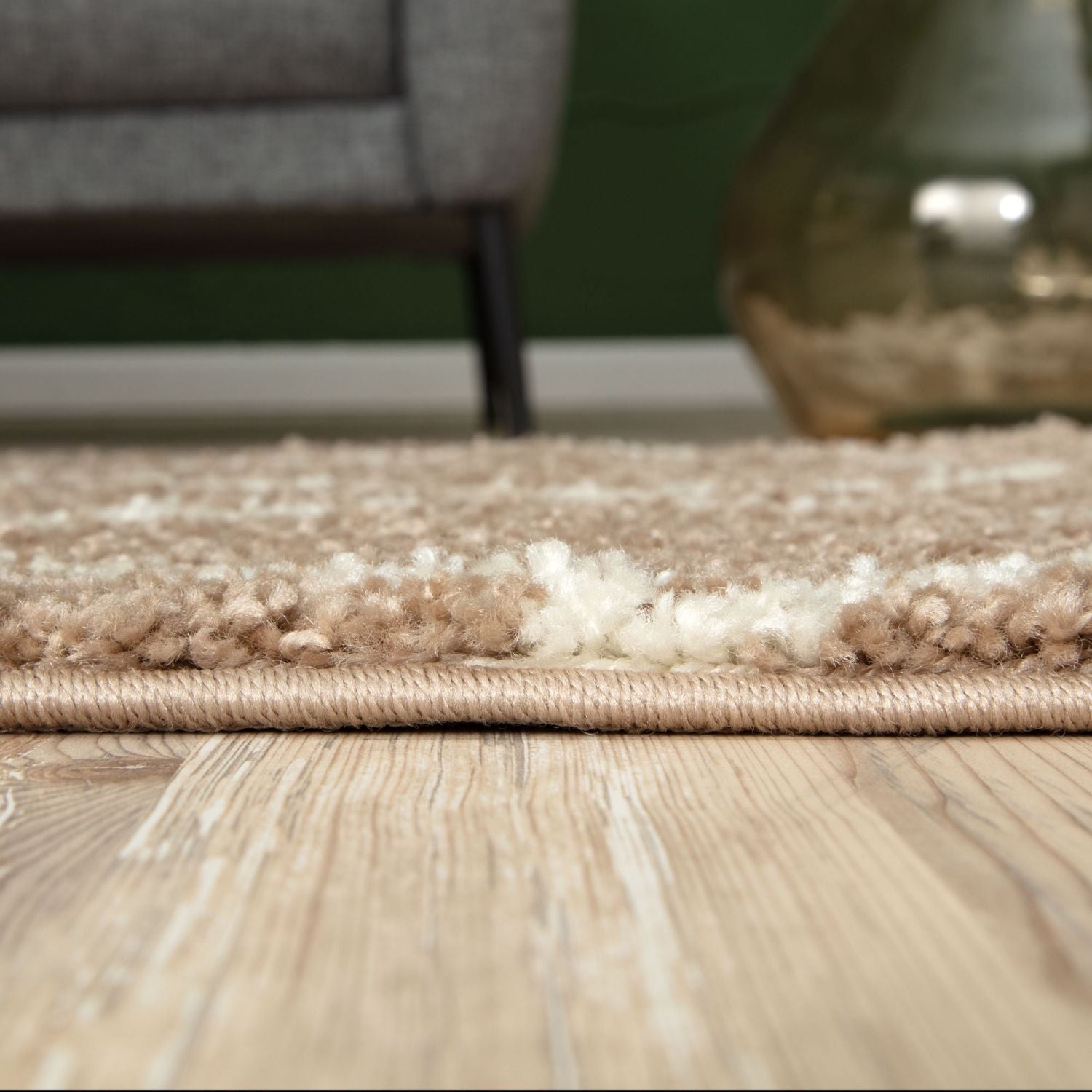 Moroccan Beige Shaggy Rug | 720