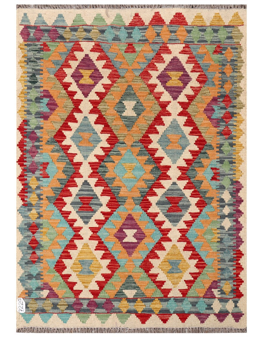 Maimana Afghanistan Kilim Rug - 148 x104 cm