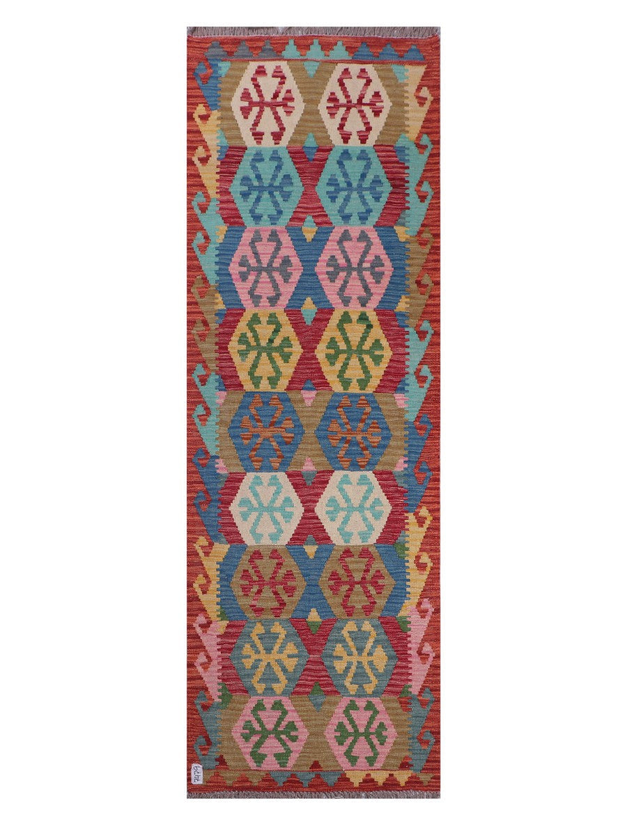 Maimana Afghanistan Kilim Runner - 249 x 82 cm