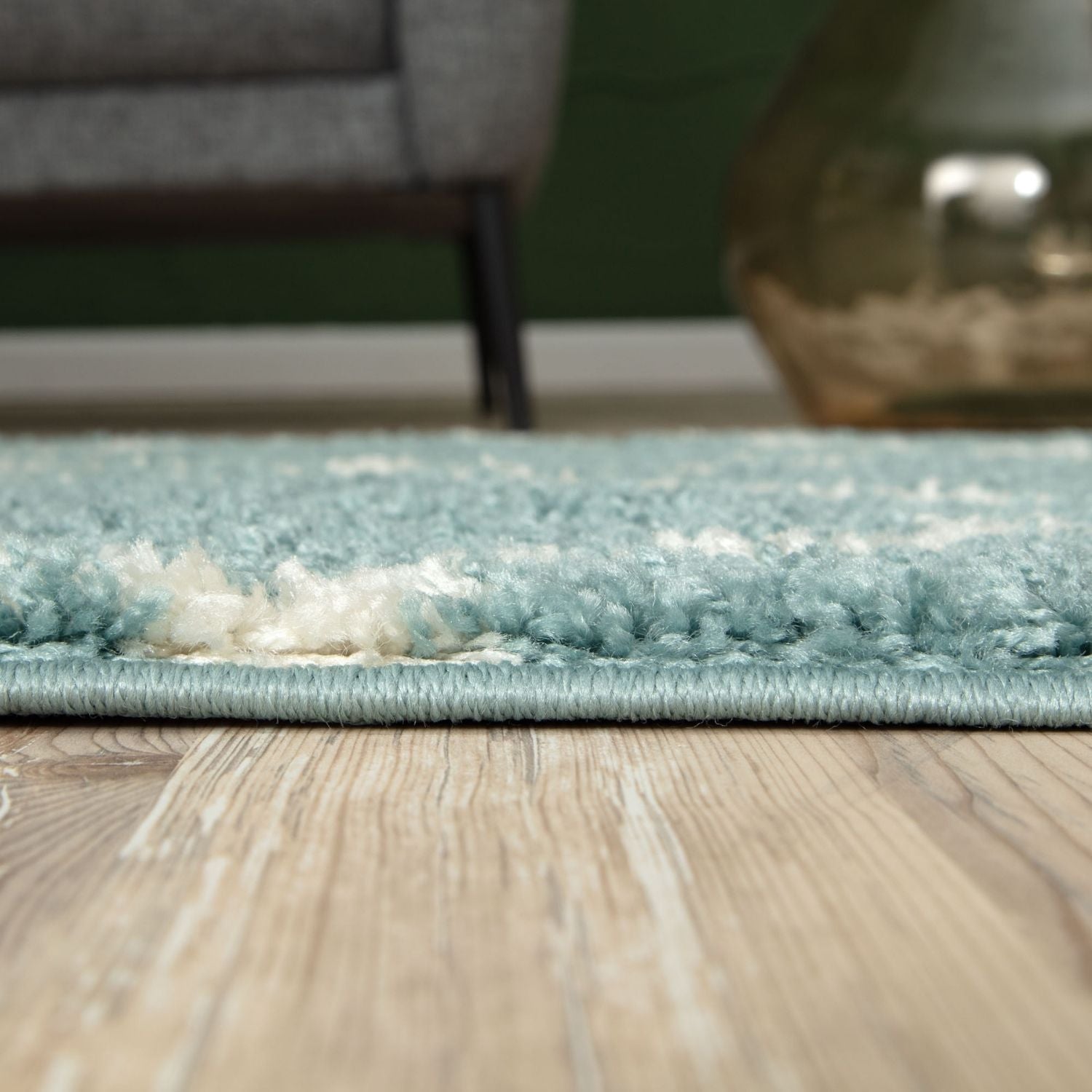 Moroccan Duck Egg Blue Shaggy Rug | 750