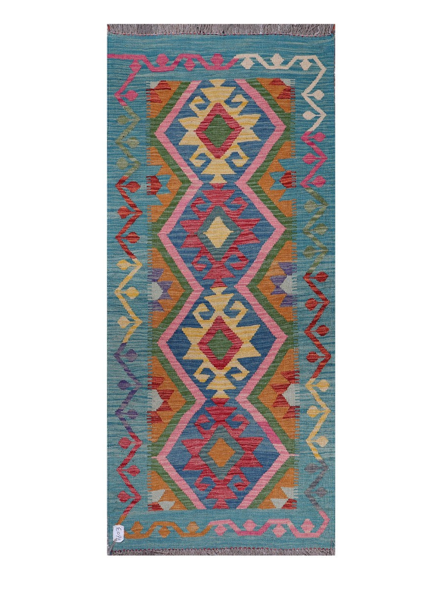 Maimana Afghanistan Kilim Rug - 191 x82 cm