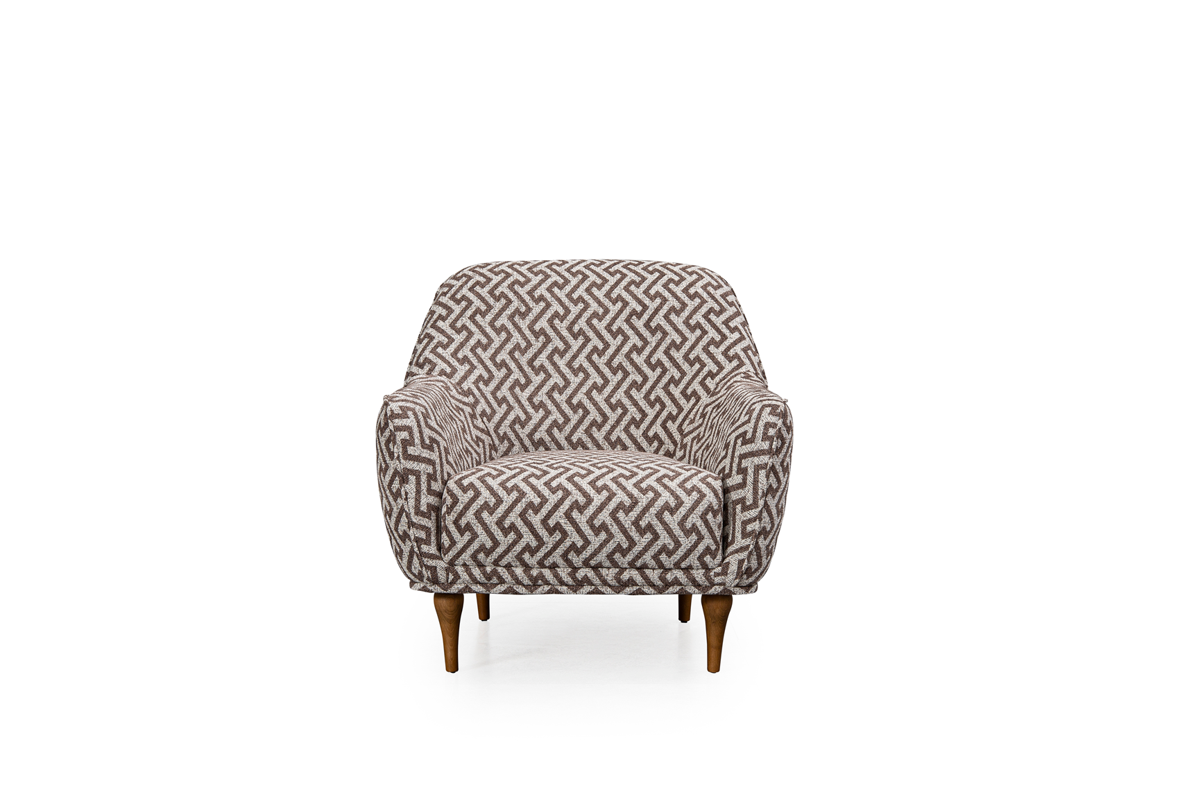 Netline Home Interior Toscano armchair with plush fabric and modern design, perfect for comfortable accent seating in living rooms.