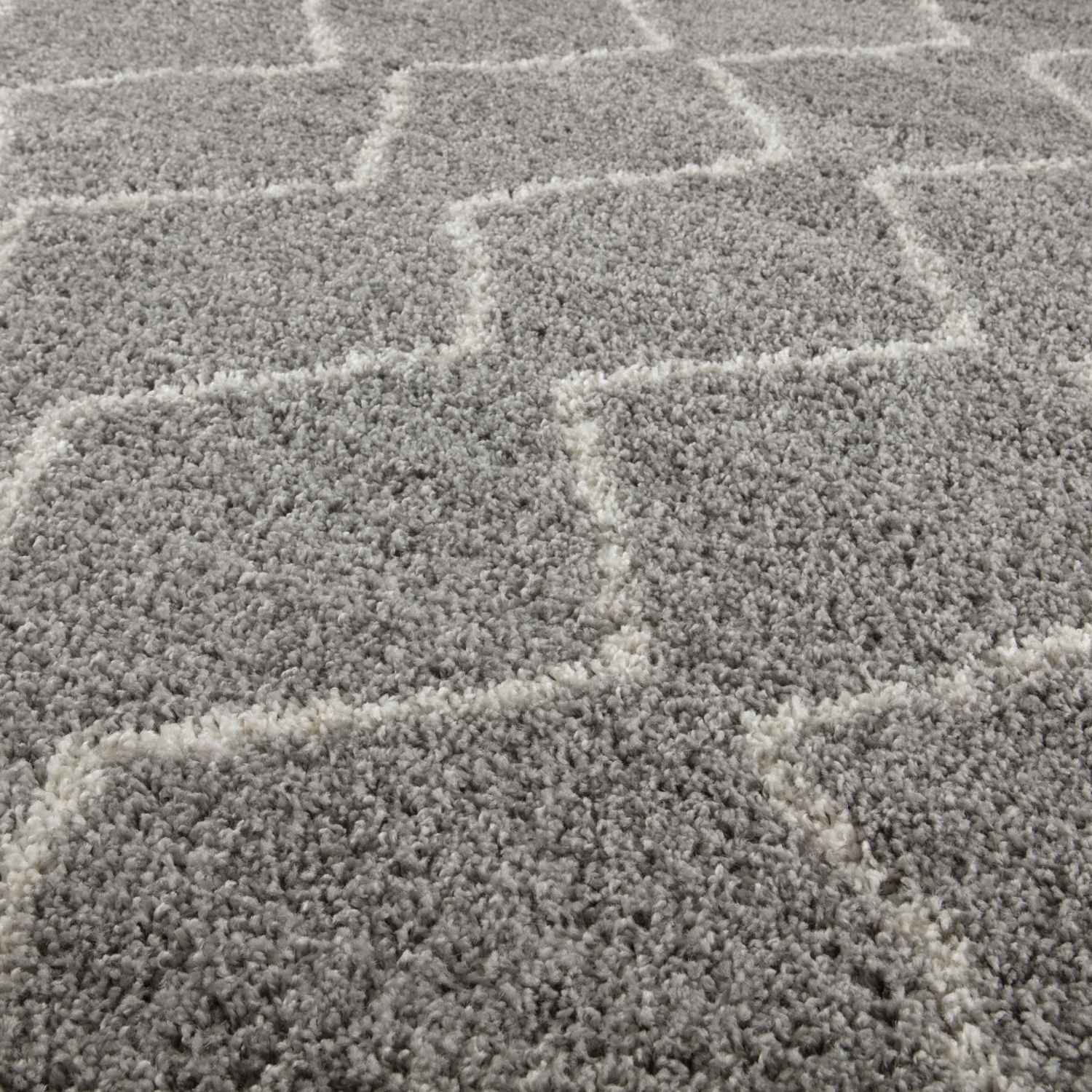 Moroccan Grey Shaggy Rug | 810