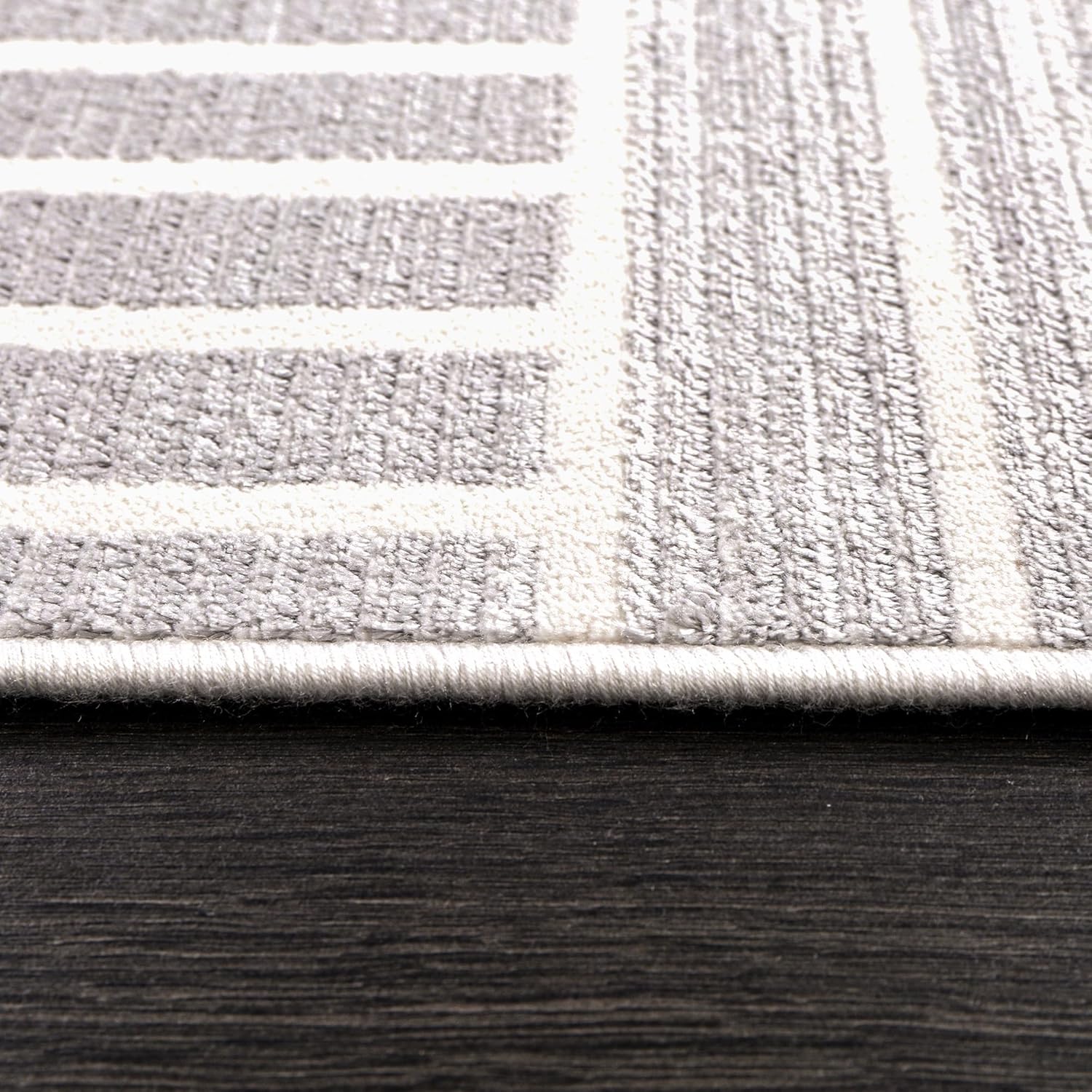 Area Rug for Living Room β Soft Plush Area Rug, Modern Carpet for Bedroom & Home | Non-Shedding, Shed-Resistant Large Area Rugs for Living Room, Hallway & Office (LIGHT GRAY, 160X230)