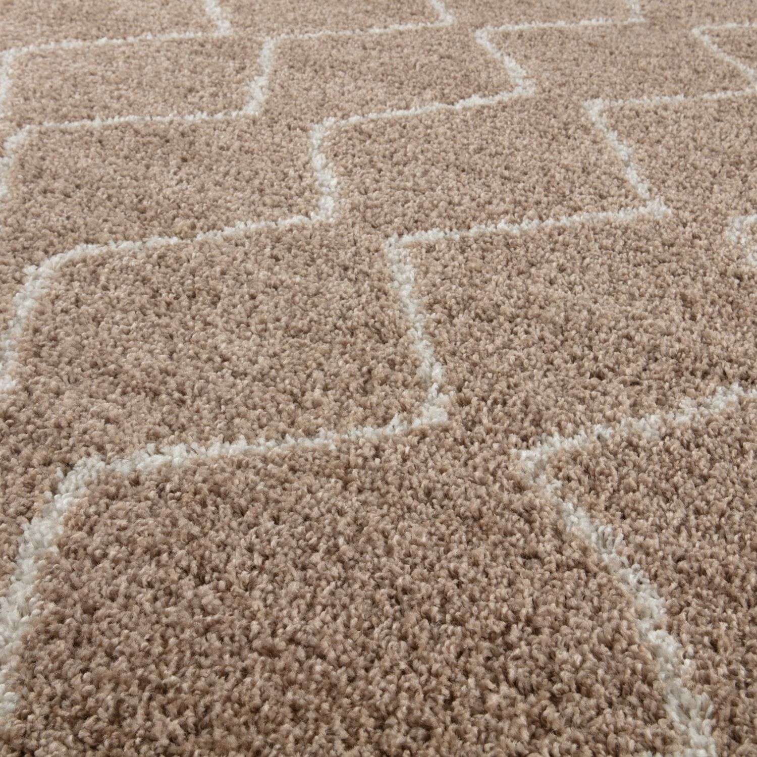Moroccan Beige Shaggy Rug | 820