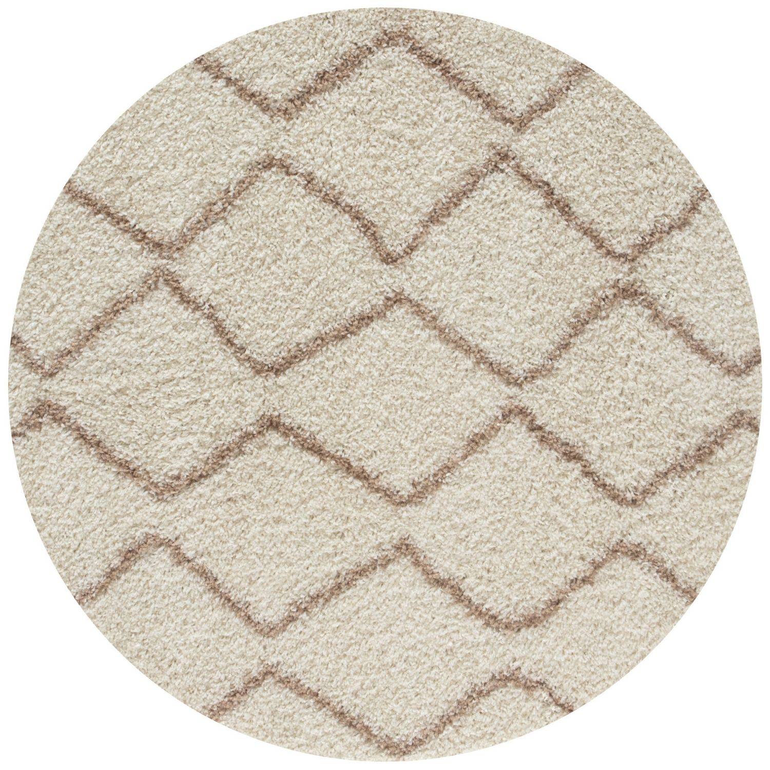 Moroccan Ivory Beige Shaggy Rug | 830