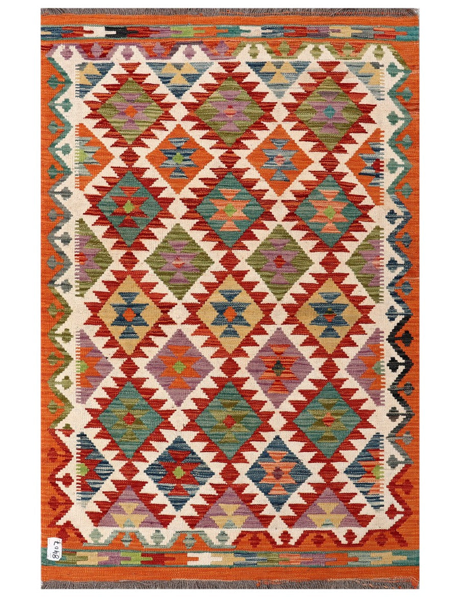 Maimana Afghanistan Kilim Rug - 155 x101 cm