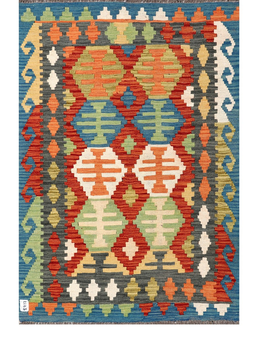 Maimana Afghanistan Kilim Rug - 145 x98 cm