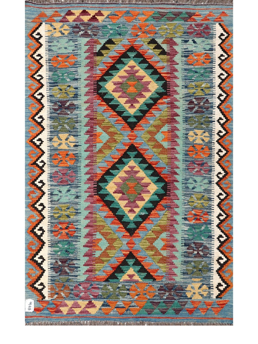 Maimana Afghanistan Kilim Rug - 154 x98 cm