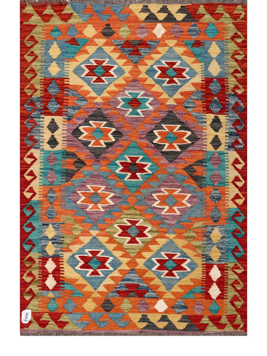 Maimana Afghanistan Kilim Rug - 147 x99 cm