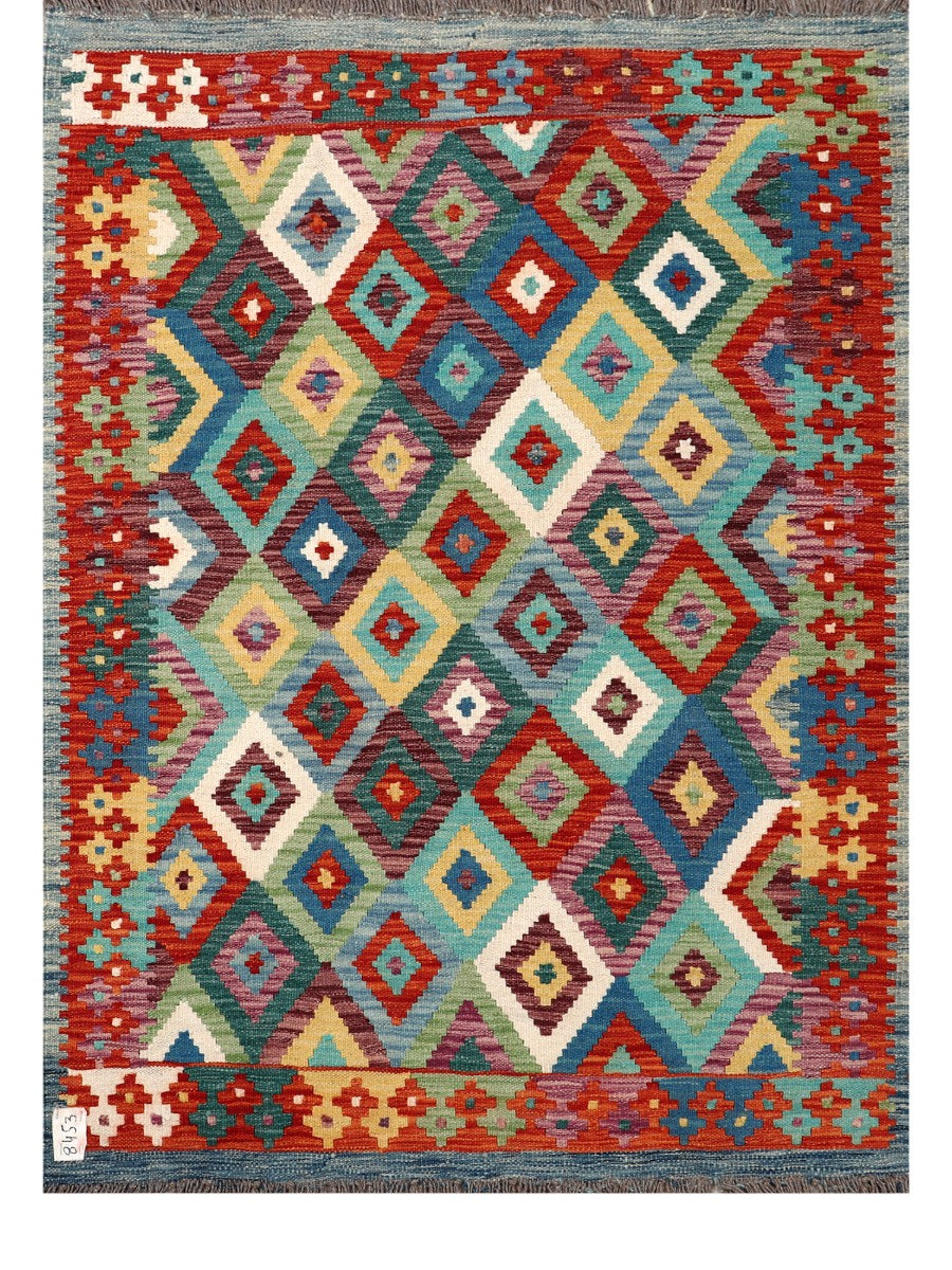 Maimana Afghanistan Kilim Rug - 144 x104 cm