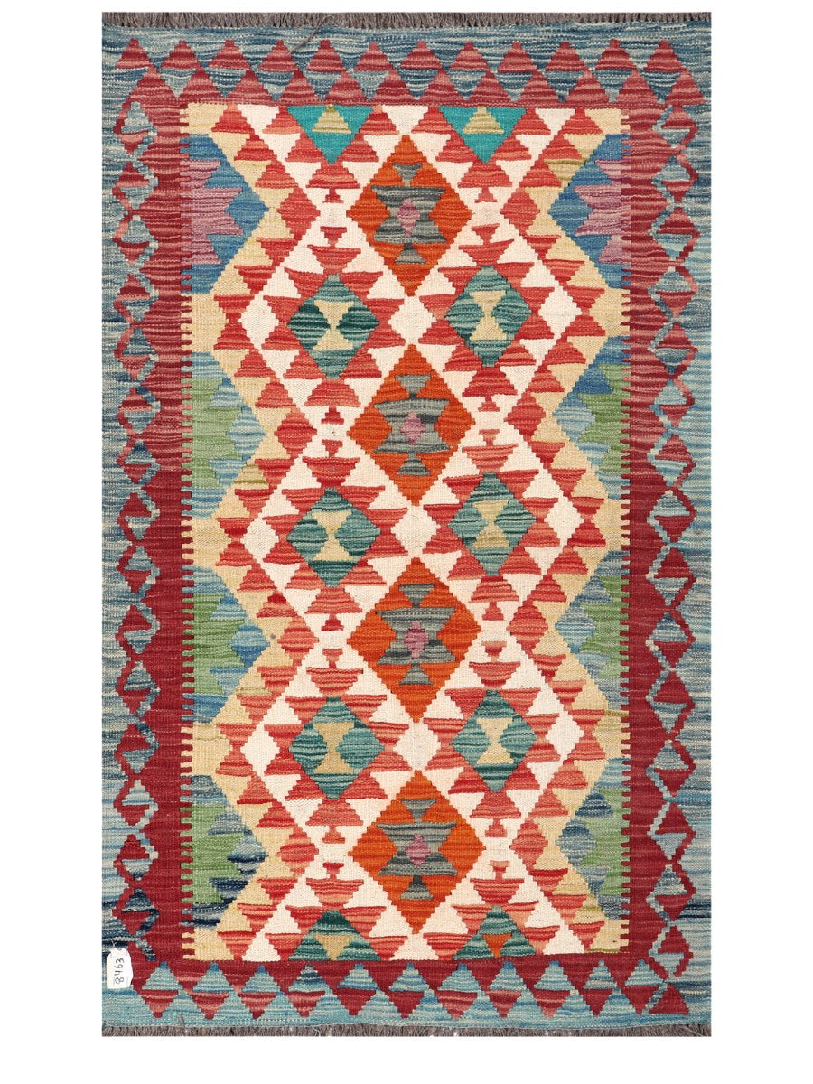 Maimana Afghanistan Kilim Rug - 158 x94 cm