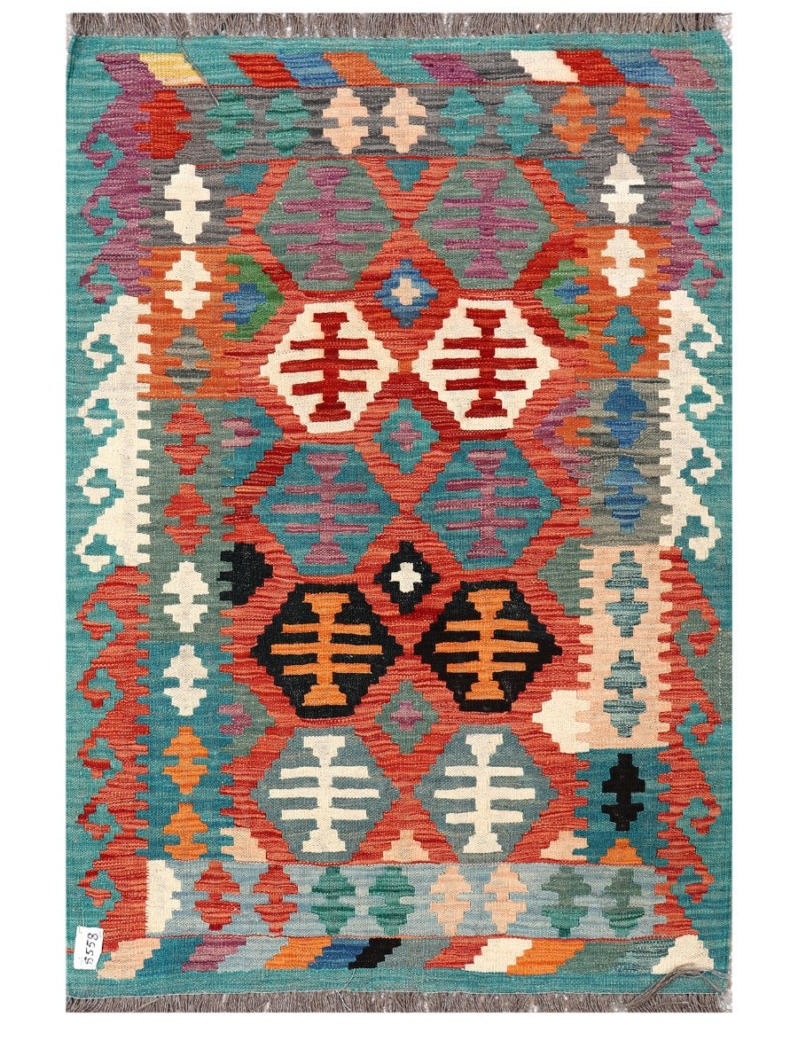 Maimana Afghanistan Kilim Rug - 150 x105 cm