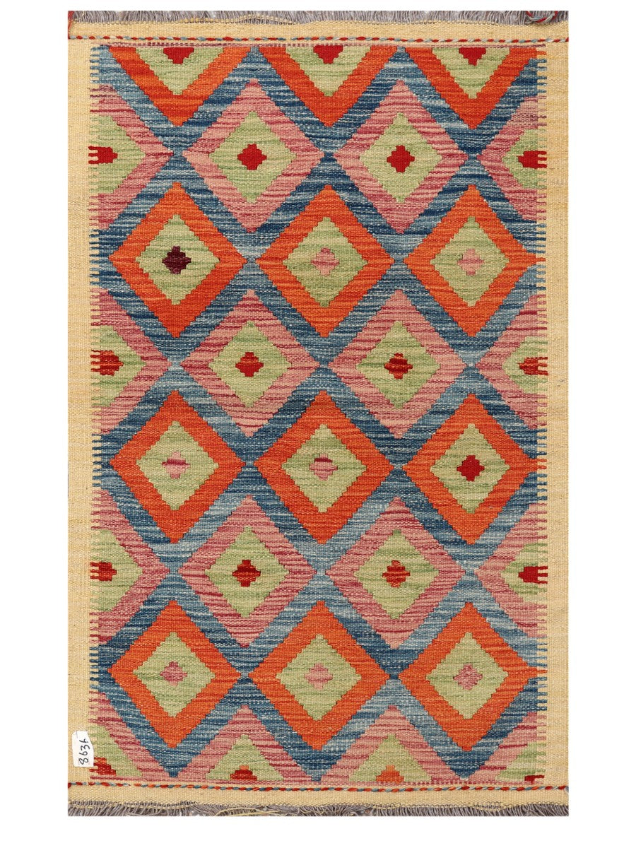 Maimana Afghanistan Kilim Rug - 127 x 79 cm
