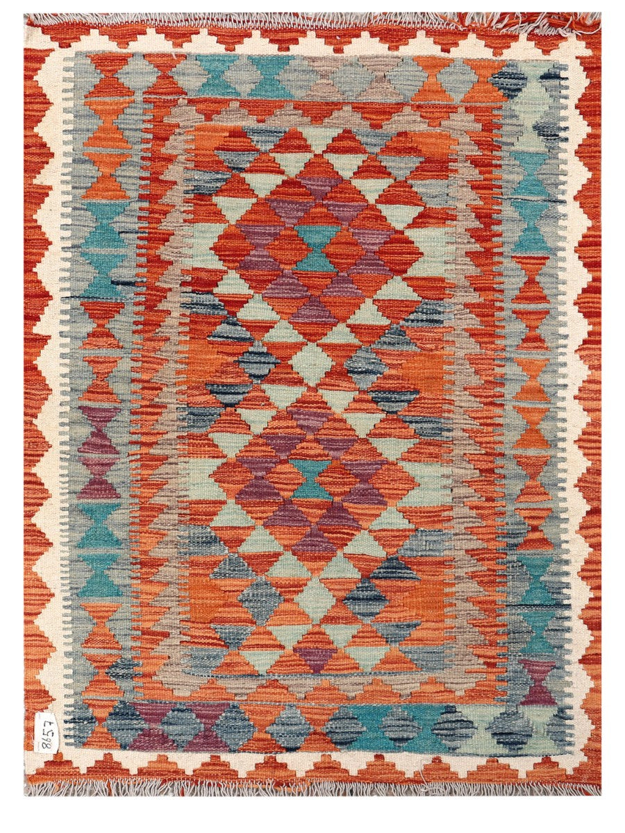 Maimana Afghanistan Kilim Rug - 114 x 84 cm