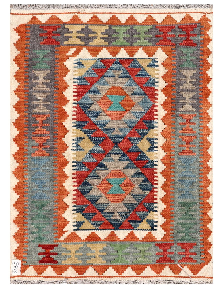 Maimana Afghanistan Kilim Rug - 116 x 84 cm
