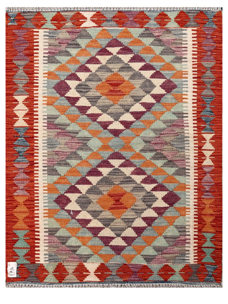 Maimana Afghanistan Kilim Rug - 115 x 89 cm